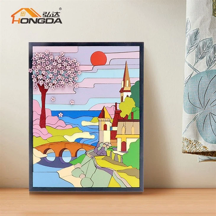 Box DIY Toy Unisex Wooden Puzzle Toys Hongda 3d Wooden Puzzle