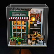 午後のカフェのかわいい部屋ドールハウス